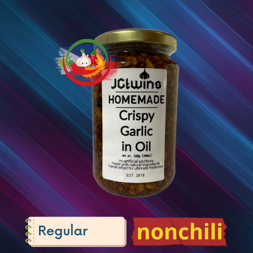 JCTwins Birthday Sale – Crispy Garlic & Crispy Chili Garlic in Oil (100ml | 350ml | 500ml)