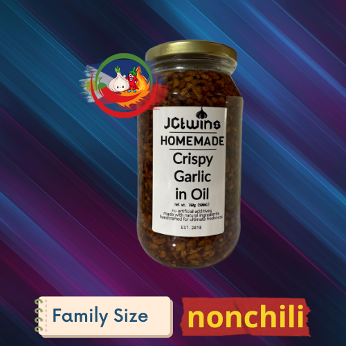JCTwins Birthday Sale – Crispy Garlic & Crispy Chili Garlic in Oil (100ml | 350ml | 500ml)